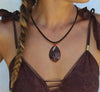 POTESSA Tree of Life Teardrop Heart Amethyst Opal Pendant Necklace