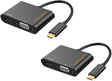 CableCreation USB Type C to Dual VGA HDMI