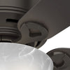 Haskell Indoor Low Profile Ceiling Fan with LED Light and Pull Chain Control