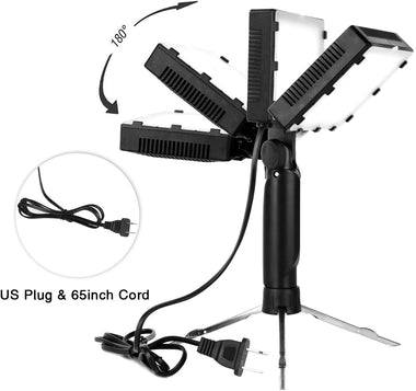 60 LED Continuous Portable Photography Lighting Kit for Table Top
