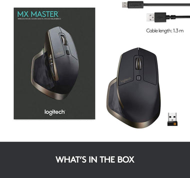 MX Master Wireless Mouse – High-precision Sensor, Speed-Adaptive Scroll Wheel