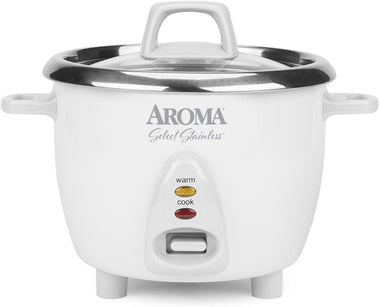 Select Stainless Rice Cooker & Warmer with Uncoated Inner Pot