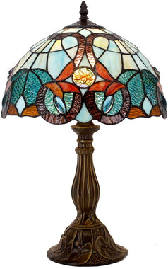 Tiffany Stained Glass Style Floral Table Lamp