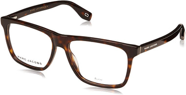 Marc 342 086 Dark Havana Plastic Rectangle Eyeglasses 55mm