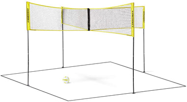 CROSSNET Four Square Volleyball Net & Game Set