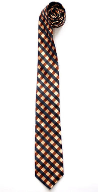 Retreez Classic Check Woven Microfiber Men's Tie Necktie
