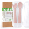Haakaa Baby Utensils Bendy Spoon and Fork