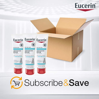 Eucerin Advanced Repair Foot Cream - Fragrance Free, Foot Lotion for Very Dry Skin