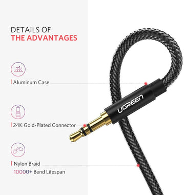 Headphone Extension Cable, 3.5mm Audio