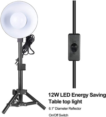 2 x 15W Table Top Photography Studio LED Lighting Kit