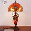 Tiffany Liaison Stained Glass Reading Lamp