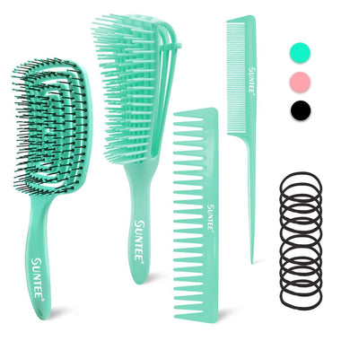 Suntee 14Pcs Detangling Brush Set, Hair Detangler Brush