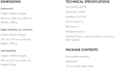 Logitech Z623 400 Watt Home Speaker System, 2.1