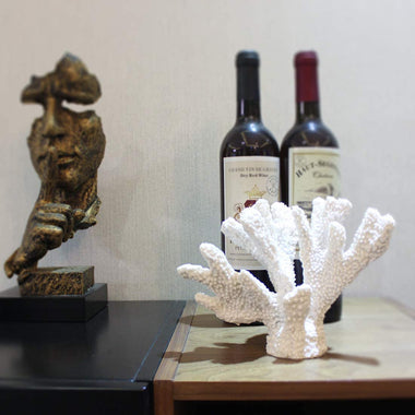White Coral Faux Resin Coral Reef Sculpture