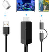 2-in-1 USB Type C/Micro USB MHL to HDMI Cable 6ft Converter 1080P