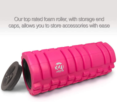 321 STRONG 5 in 1 Foam Roller Set Includes Hollow Core Massage Roller