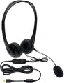HSM-1 USB Headset with Microphone - Universally Compatible with Laptop/Desktop