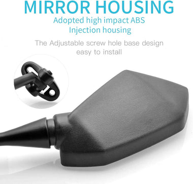 Motorcycle Mirrors Rear View Adjustment Compatible