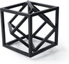 Small Geometric Sculpture Metal Cube Decorative Ornaments