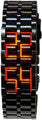 Mastop Men's Lava Stainless Steel Lava RED LED Digital Bracelet Watch