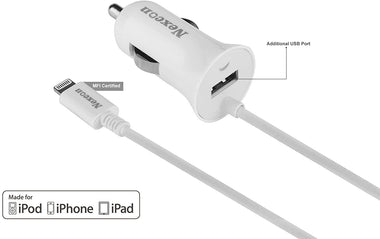 Car Charger, Apple MFi Certified 2.4A
