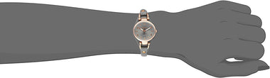 XOXO Women's Analog Watch with Rose Gold-Tone Case, Gray Sunray Dial, Leather Strap