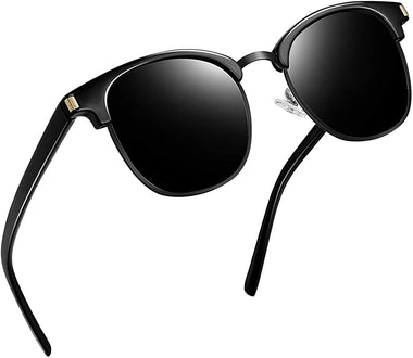 Joopin Semi Rimless Polarized Sunglasses Women Men Retro Brand Sun Glasses