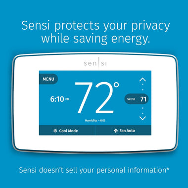 EMERSON Sensi Wi-Fi Smart Thermostat with Touchscreen Color Display