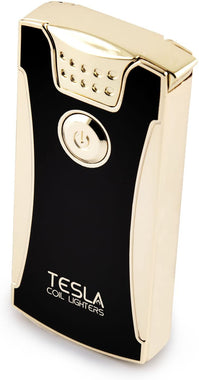 Tesla Coil Lighters™ USB Rechargeable Windproof Dual Arc Lighter (Gold)