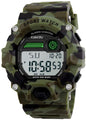 Boys Camouflage LED Sports Watch,Waterproof Digital Electronic Military Wrist Kids Watch