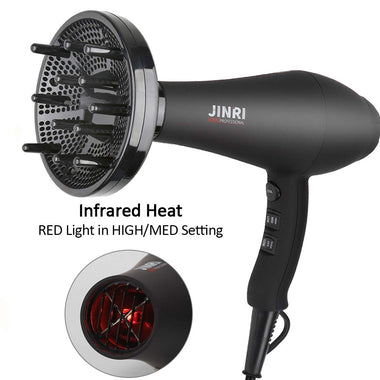 Kaleep Hair Dryer 1875W with Diffuser, Concentrator, Styling Pik