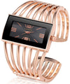 Women Luxury Cuff Bracelet Quartz Wrist Watch