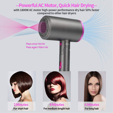 Ionic Professional  Hair Dryer with Diffuser 1800 Watt