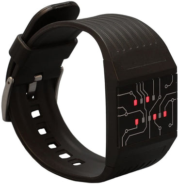 Binary Wrist Watch for Professionals with LED Lights