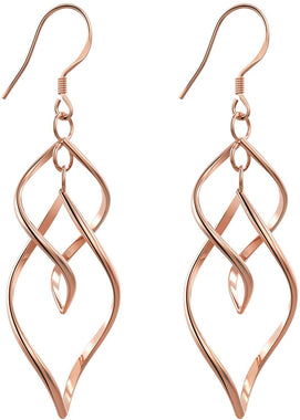 Silver Dangle Earrings for Women Girls Fashion Double Linear Earrings Gifts