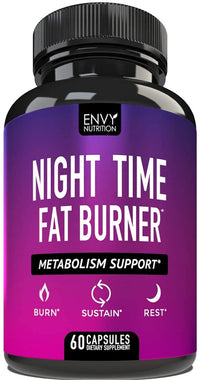 Night Time Fat Burner - Metabolism Support, Appetite Suppressant and Weight Loss Diet Pills
