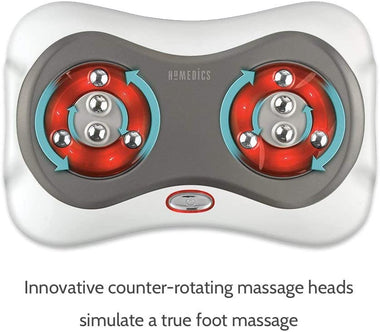 Shiatsu Deluxe Foot Massager with Heat 4 Rotational Heads
