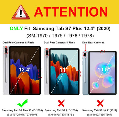 Keyboard Case for Samsung Galaxy Tab S7 Plus 12.4