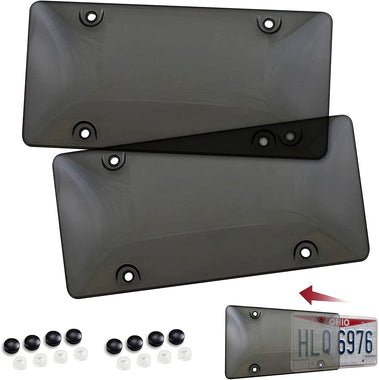 Tinted License Plate Cover Set of Standard Fit