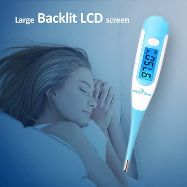 Digital Basal Thermometer with Blue Backlight LCD Display