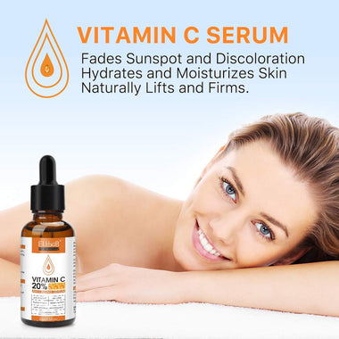 Premium 20% Vitamin C Serum For Face with Hyaluronic Acid, Retinol