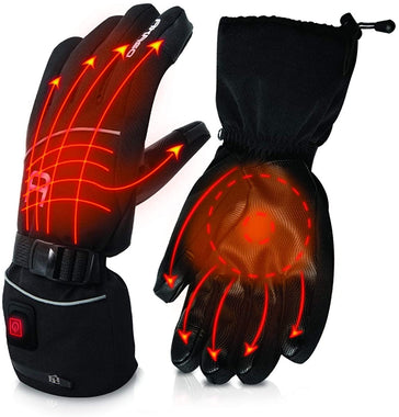 AKASO Heated Gloves for Men Women, Electric Heated Ski Gloves