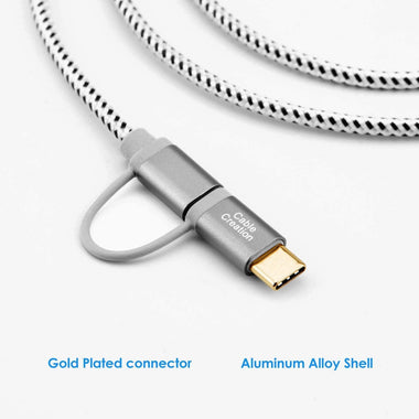 CableCreation 2 in 1 USB C Cable