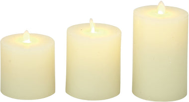 Flameless Candle with Remote Set of 3
