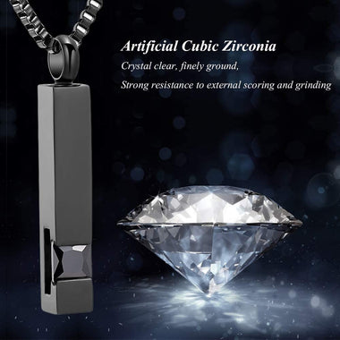 XSMZB Crystal Cremation Urn Jewelry Cube Memorial Ashes Necklace Pendant