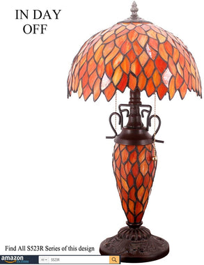 Tiffany Lamp with Rustic Nightlight