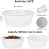 Petacc Elevated Dog Cat Bowls Raised Pet Bowls for Cats and Dogs