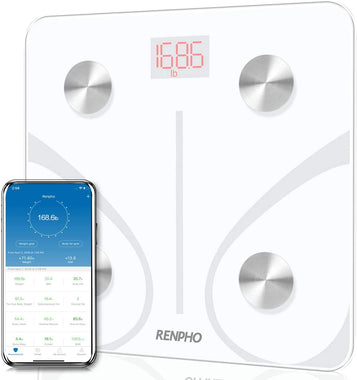 RENPHO Body Fat Scale Smart BMI Scale Digital Bathroom Wireless Weight Scale