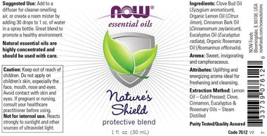 NOW Essential Oils, Nature's Shield, Energizing Aromatherapy Scent