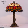 Tiffany Glass Tulip Flower Bedside Antique Style